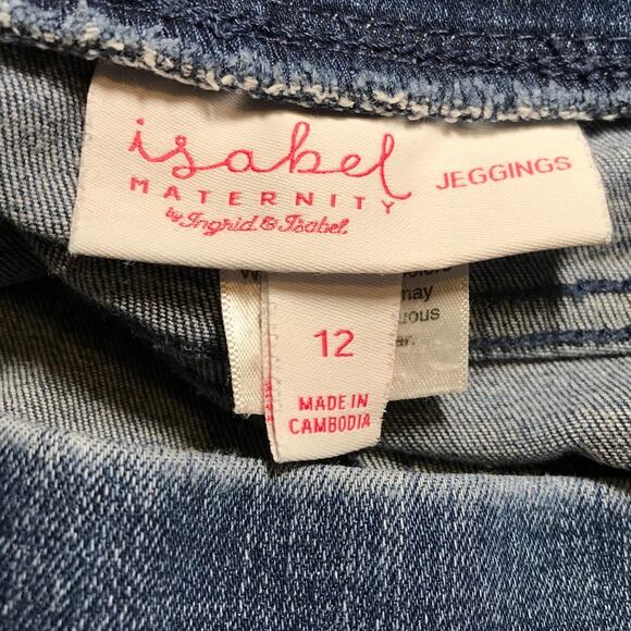 Isabel by Ingrid & Isabel Maternity Stretch Denim Jeggings 12 - Picture 3 of 5